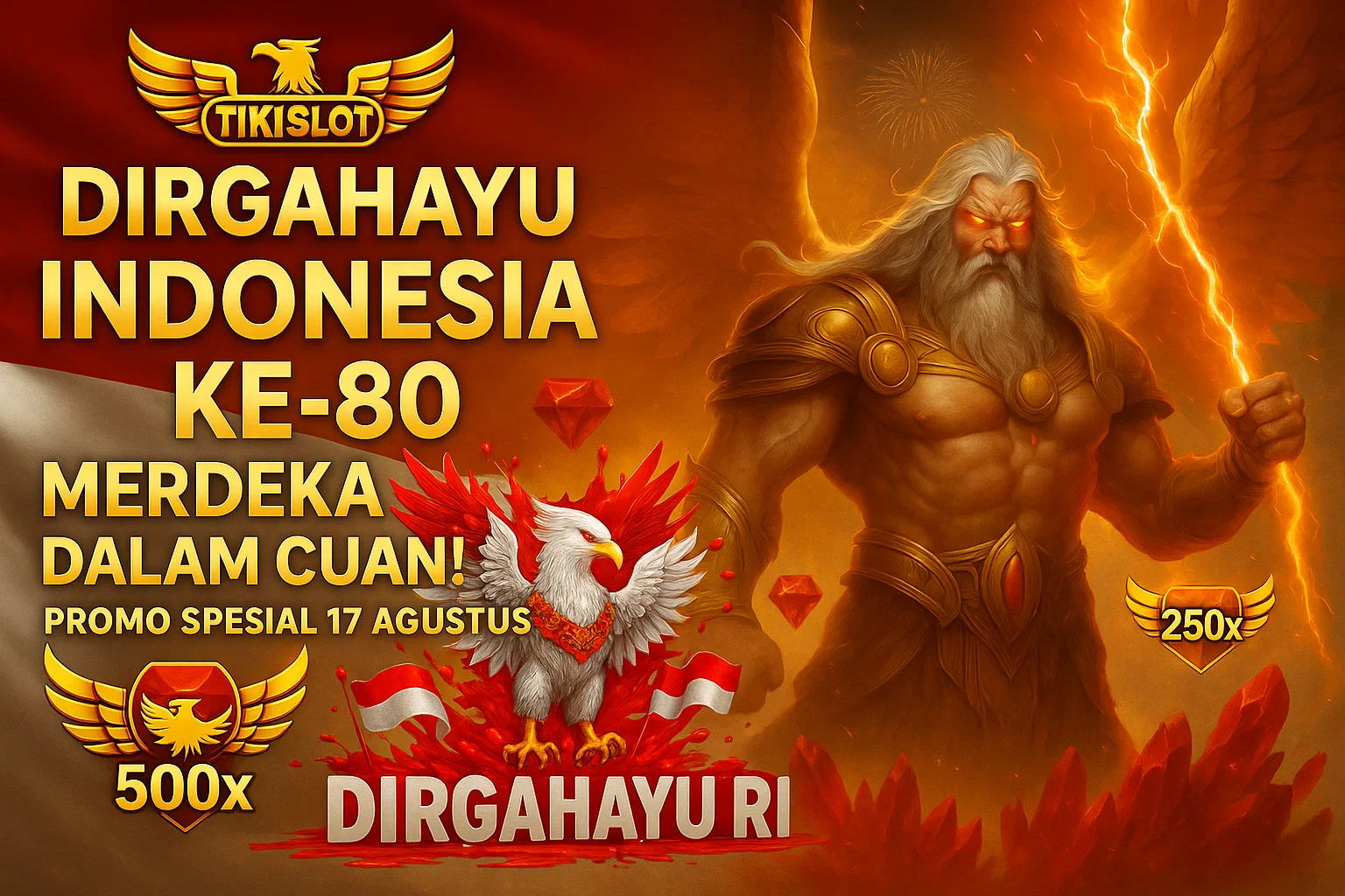 Tikislot Dirgahayu Indonesia Ke-80: Slot Gacor, Event Merdeka Terheboh!